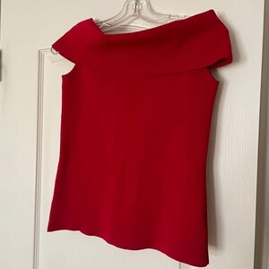 Ann Taylor Ruby Red Off the Shoulder Top in Brand New Condition Size S
